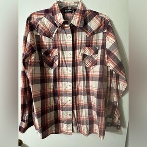 Wrangler Retro Long Sleeve western shirt women’s size large